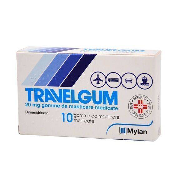 Travelgum Antiemetico a Base Dimenidrinato 20mg 10 Gomme | Acquista Online su Farmaclick