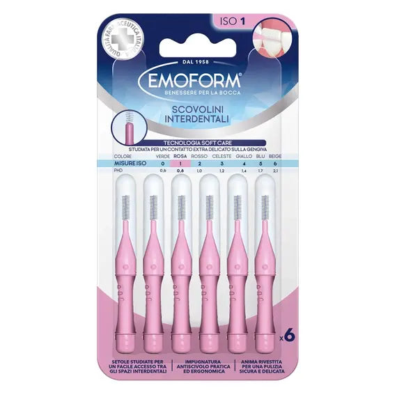 Emoform Scovolini Interdentali Iso1 6 Pezzi | Acquista Online su Farmaclick
