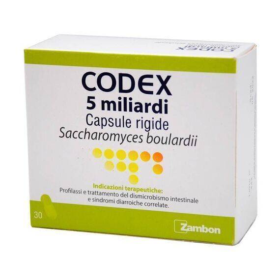Codex 5 Miliardi 250 Mg 30 Capsule Rigide | Acquista Online su Farmaclick