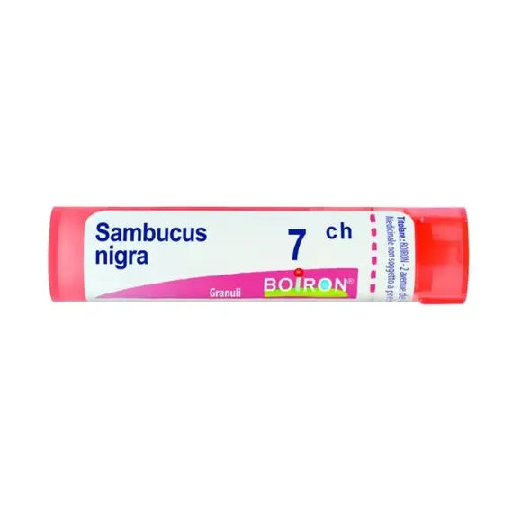 Sambucus nigra - 7 ch granuli- 1 contenitore multidose in pp da 4 g (80 granuli) con tappo dispensatore in ps