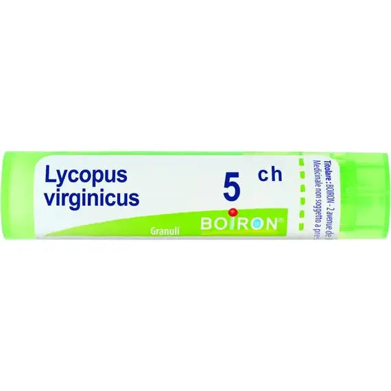Lycopus - 5 ch granuli- 1 contenitore multidose in pp da 4 g (80 granuli) con tappo dispensatore in pp