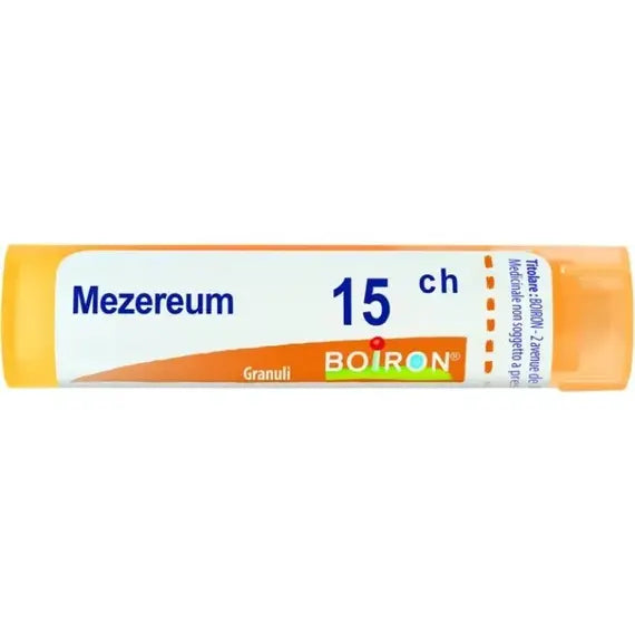 Mezereum - 15 ch granuli- 1 contenitore multidose in pp da 4 g (80 granuli) con tappo dispensatore in pp