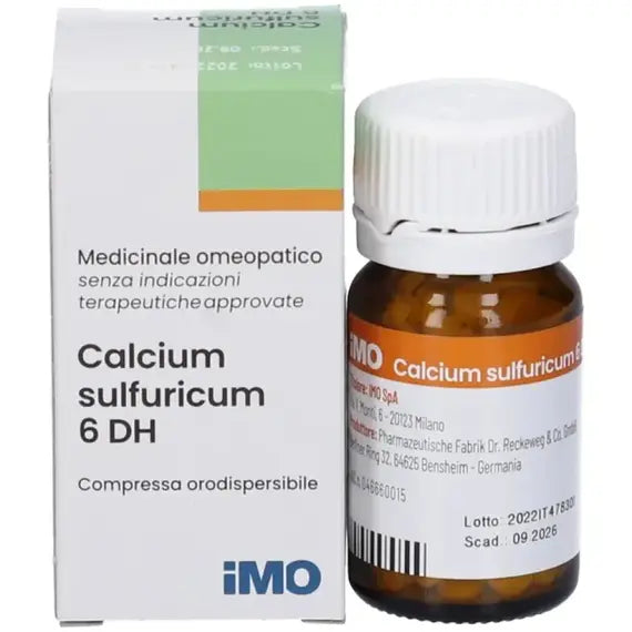 Calcium sulfuricum - 6 dh compresse orodispersibili- 1 flacone in vetro da 200 compresse