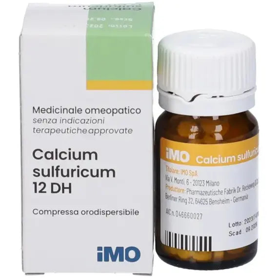 Calcium sulfuricum - 12 dh compresse orodispersibili- 1 flacone in vetro da 200 compresse