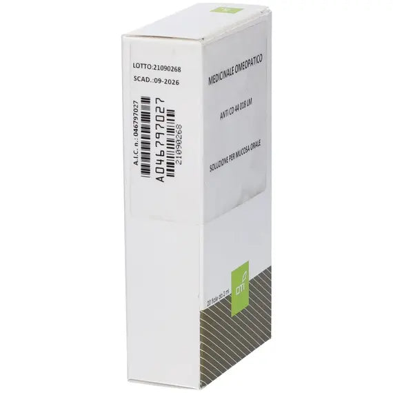 Anti cd 44 - 018 lm soluzione per mucosa orale- 20 fiale in vetro in soluzione idroalcolica al 30% v/v da 2 ml