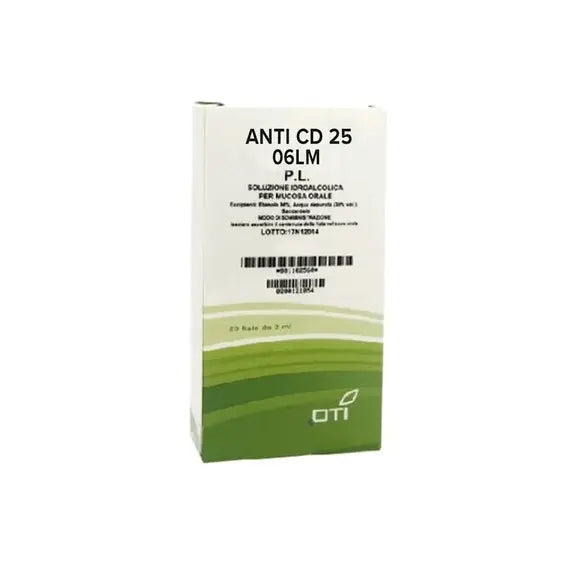 Anti cd 25 - 06 lm soluzione per mucosa orale- 20 fiale in vetro in soluzione idroalcolica al 30% v/v da 2 ml