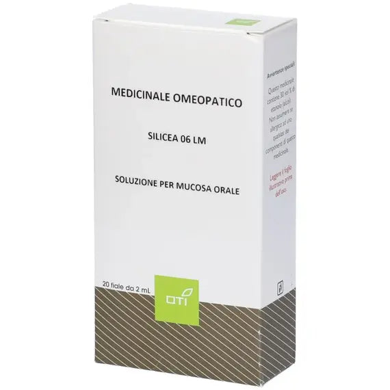 Silicea - 06 lm soluzione per mucosa orale- 20 fiale in vetro in soluzione idroalcolica al 30% v/v da 2 ml