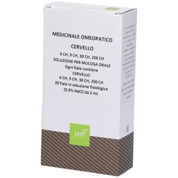 Cervello - (6 ch, 9 ch, 30 ch, 200 ch) soluzione per mucosa orale- 20 fiale in vetro in soluzione fisiologica da 2 ml