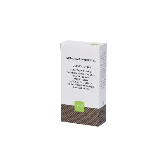 Occhio totale - (6 ch, 9 ch, 30 ch, 200 ch) soluzione per mucosa orale- 20 fiale in vetro in soluzione fisiologica da 2 ml