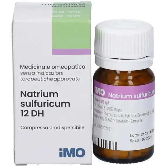 Natrium sulfuricum - 12 dh compresse orodispersibili- 1 flacone in vetro da 200 compresse