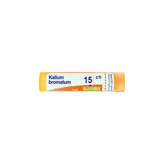 Kalium bromatum - 15 ch granuli- 1 contenitore multidose in pp da 4 g (80 granuli) con tappo dispensatore in ps
