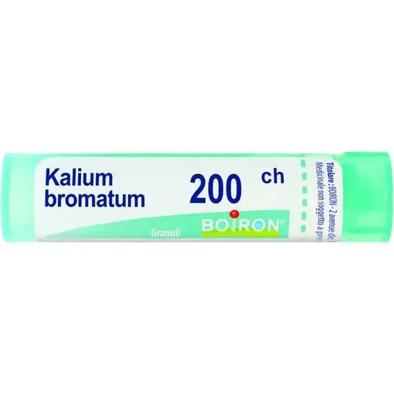 Kalium bromatum - 200 ch granuli- 1 contenitore multidose in pp da 4 g (80 granuli) con tappo dispensatore in ps