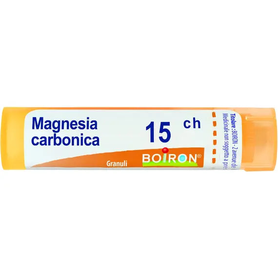 Magnesia carbonica - 15 ch granuli- 1 contenitore multidose in pp da 4 g (80 granuli) con tappo dispensatore in ps