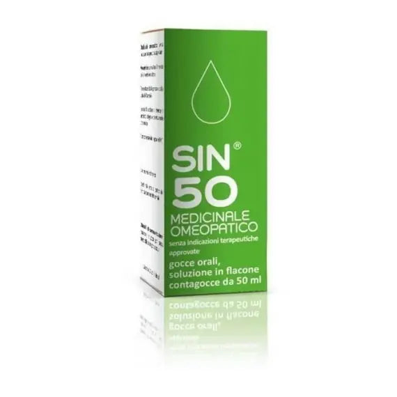 Sin 50 - gocce orali, soluzione- 1 flacone contagocce in vetro da 50 ml