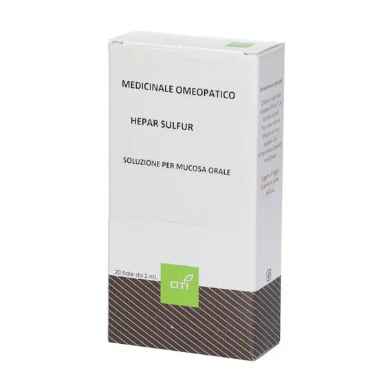 Hepar sulfur - 06 lm soluzione per mucosa orale- 20 fiale in vetro in soluzione idroalcolica al 30% v/v da 2 ml