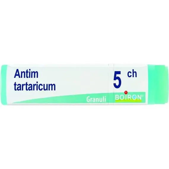 Antimonium tartaricum - 5 ch granuli- 1 contenitore monodose in pp da 1 g