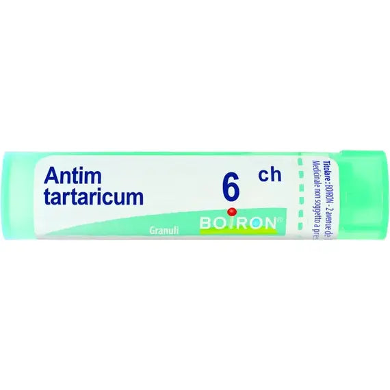 Antimonium tartaricum - 6 ch granuli- 1 contenitore multidose in pp da 4 g (80 granuli) con tappo dispensatore in ps