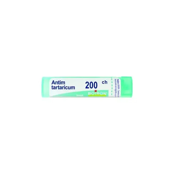 Antimonium tartaricum - 200 ch granuli- 1 contenitore multidose in pp da 4 g (80 granuli) con tappo dispensatore in ps