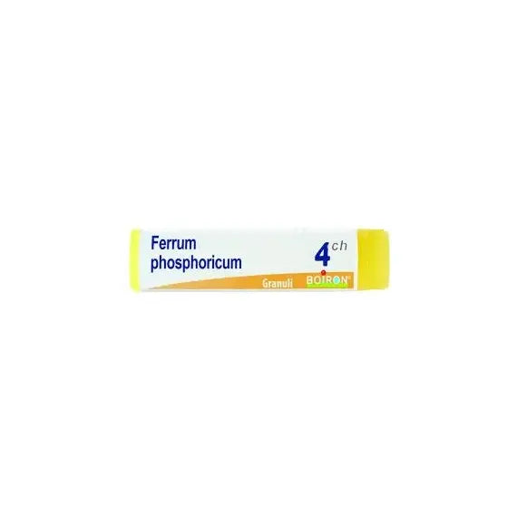 Ferrum phosphoricum - 4 ch granuli- 1 contenitore multidose in pp da 4 g (80 granuli) con tappo dispensatore in ps