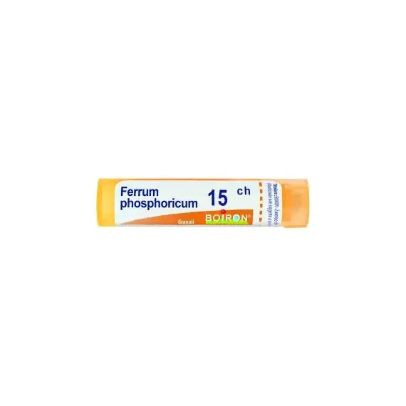 Ferrum phosphoricum - 15 ch granuli- 1 contenitore multidose in pp da 4 g (80 granuli) con tappo dispensatore in ps