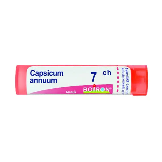 Capsicum annuum - 7 ch granuli- 1 contenitore multidose in pp da 4 g (80 granuli) con tappo dispensatore in ps