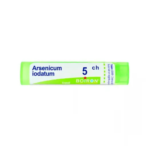 Arsenicum iodatum - 5 ch granuli- 1 contenitore multidose in pp da 4 g (80 granuli) con tappo dispensatore in ps