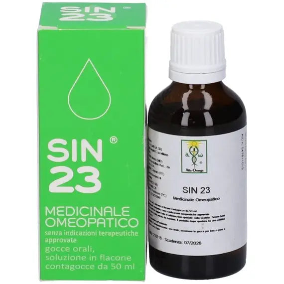 Sin 23 - gocce orali, soluzione- 1 flacone contagocce in vetro da 50 ml