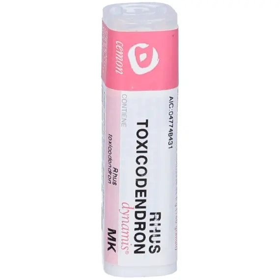 Rhus toxicodendron dynamis - mk granuli- 1 contenitore multidose in vetro/pp da 6 g (140 granuli) con tappo dispensatore in pp