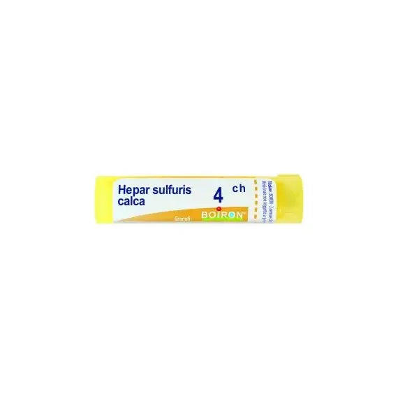 Hepar sulfuris calcareum - 4 ch granuli- 1 contenitore multidose in pp da 4 g (80 granuli) con tappo dispensatore in ps