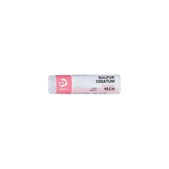 Sulfur iodatum dynamis - 15 ch granuli- 1 contenitore multidose in vetro/pp da 6 g (140 granuli) con tappo dispensatore in pp