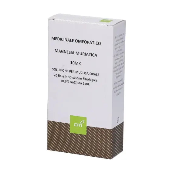 Magnesia muriatica - 10mk soluzione per mucosa orale- 20 fiale in vetro in soluzione fisiologica da 2 ml