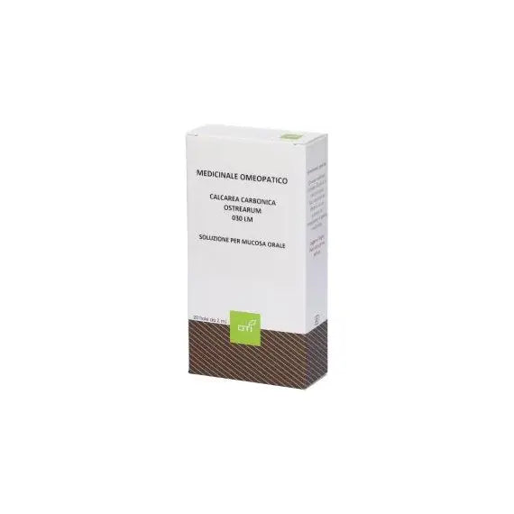 Calcarea carbonica ostrearum - 030 lm soluzione per mucosa orale- 20 fiale in vetro in soluzione idroalcolica al 30% v/v da 2 ml