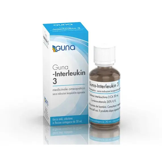 Guna-interleukin 3 - c4 gocce orali, soluzione- 1 flacone contagocce in vetro da 30 ml
