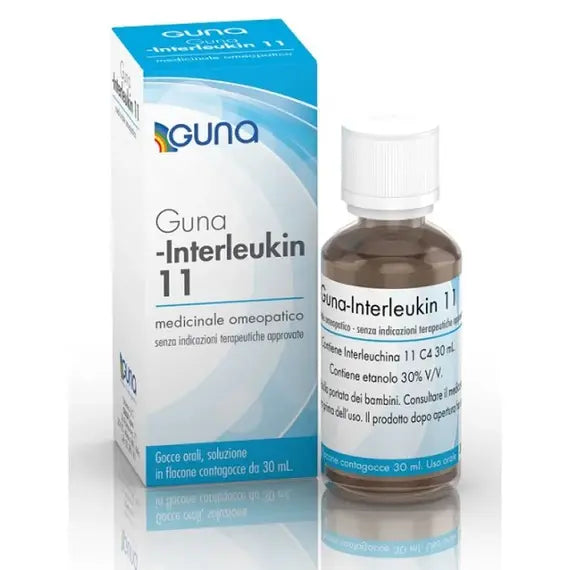 Guna-interleukin 11 - c4 gocce orali, soluzione- 1 flacone contagocce in vetro da 30 ml