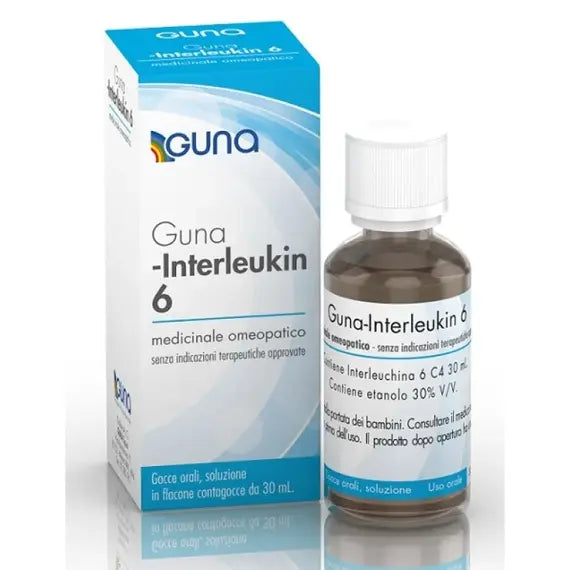 Guna-interleukin 6 - c4 gocce orali, soluzione- 1 flacone contagocce in vetro da 30 ml