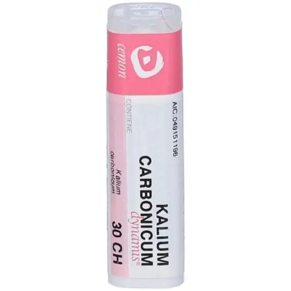 Kalium carbonicum dynamis - 30 ch granuli- 1 contenitore multidose in vetro/pp da 6 g (140 granuli) con tappo dispensatore in pp