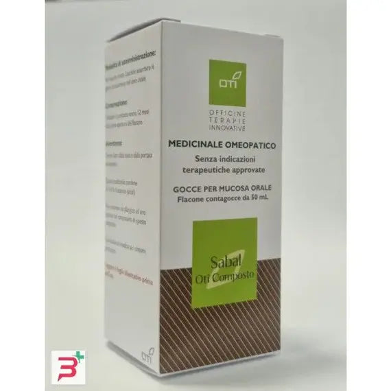 Sabal oti composto - gocce per mucosa orale- 1 flacone contagocce in vetro in soluzione idroalcolica al 30% v/v da 50 ml