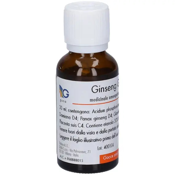 Ginseng guna compositum - gocce orali, soluzione- 1 flacone contagocce in vetro da 30 ml