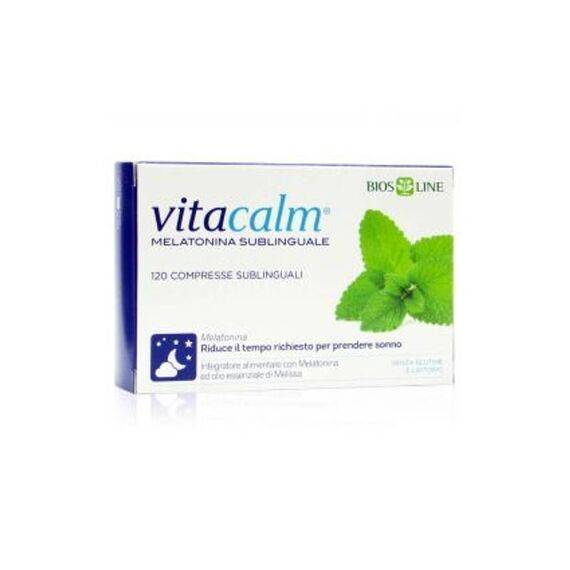 Biosline Vitacalm Melatonina Sublinguale Integratore per il Sonno 120 Compresse Fast Retard | Acquista Online su Farmaclick