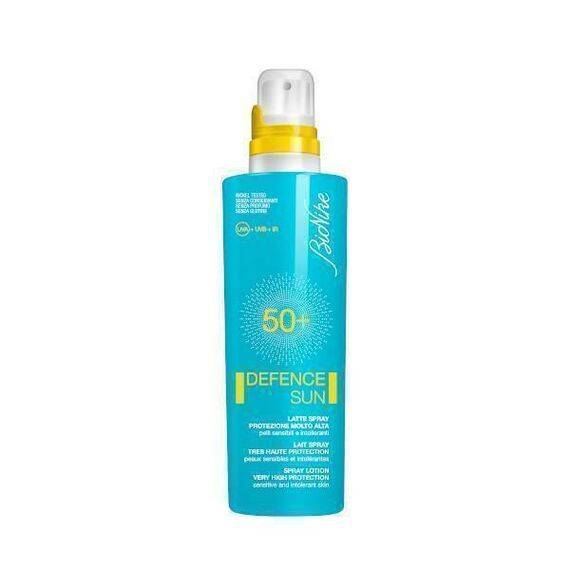 Bionike Defence Sun 50+ Latte Spray Protezione Molto Alta Resistente All'acqua Pelli Sensibili Spf50+ 200 Ml | Acquista Online su Farmaclick
