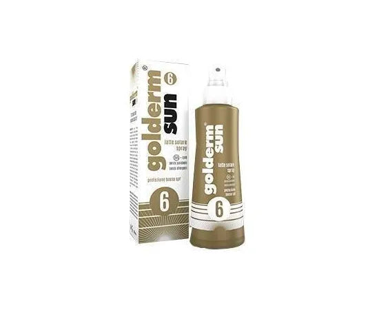 Golderm Sun Latte Solare Spray Protezione Bassa Spf 6 200 Ml