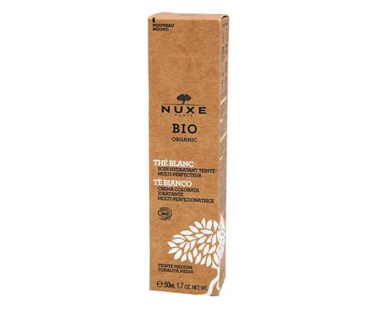 Nuxe Bio Feuchtigkeitsspendende Getönte Multi-Perfektionierende Creme mit Weißem Tee 50 ml Heller Farbton