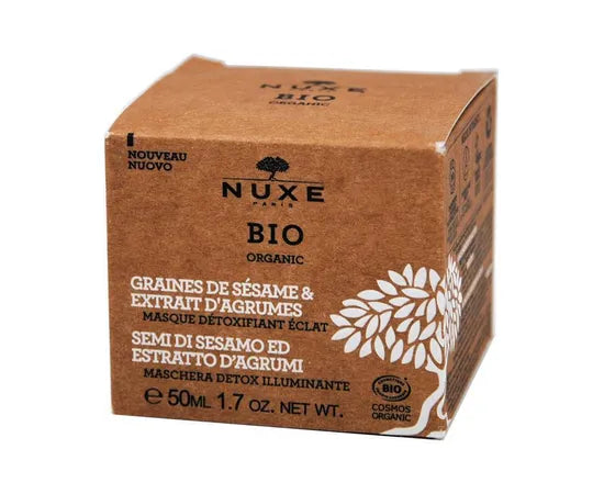 Nuxe Bio Maschera Detox Illuminante Ai Semi Di Sesamo Ed Estratto Di Agrumi 50Ml