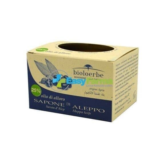 Bioloerbe Sapone di Aleppo 25% Olio di Alloro 200 Gr | Acquista Online su Farmaclick