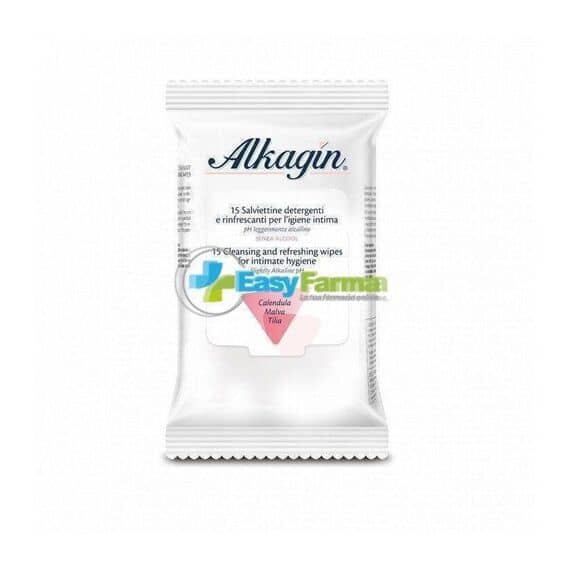 Alkagin Salviettine Detergenti e Rinfrescanti per L'igiene Intima Ph Leggermente Alcalino Senza Alcool 15 Pezzi Calendula Malva e Tilia | Acquista Online su Farmaclick