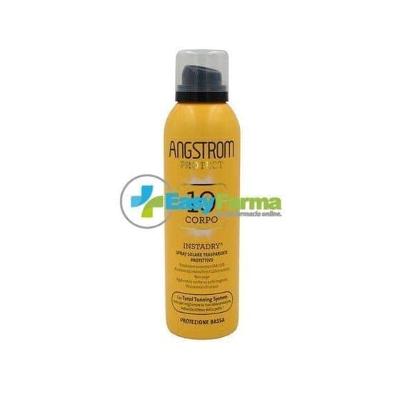 Angstrom Protect 10 + Instadry Corpo Spray Solare Trasparente Protettivo 150 Ml | Acquista Online su Farmaclick