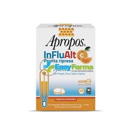 Apropos Influalt C Pronta Risposta 10 Compresse Effervescenti Gusto Arancia | Acquista Online su Farmaclick