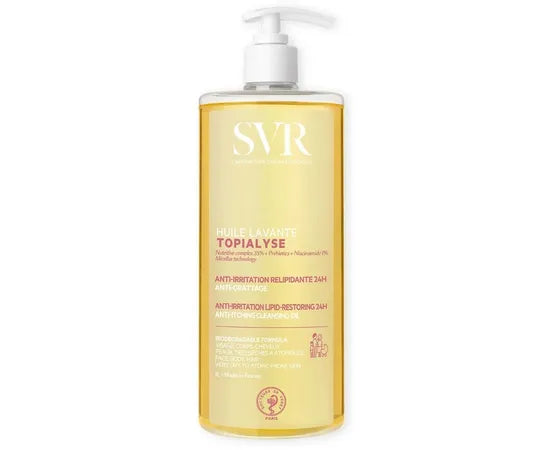 SVR Topialyse Olio Lavante Relipidierendes Reinigungsgel Gegen Irritationen und Juckreiz für trockene und atopische Haut 1000 ml