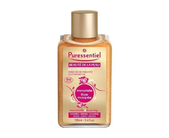 Puressentiel Bellezza Della Pelle Olio Secco Scintillante Bio 100 Ml Viso Corpo E Capelli