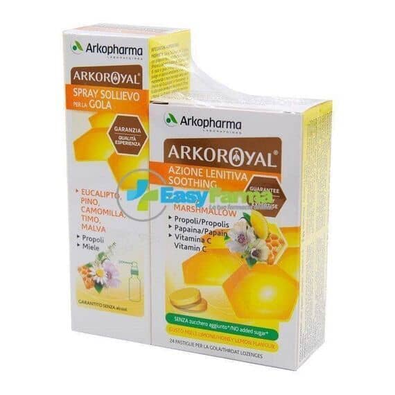 Arkopharma Arko Royal Pack Gola Integratore Alimentare Pastiglie 24 + Spray 30 Ml | Acquista Online su Farmaclick